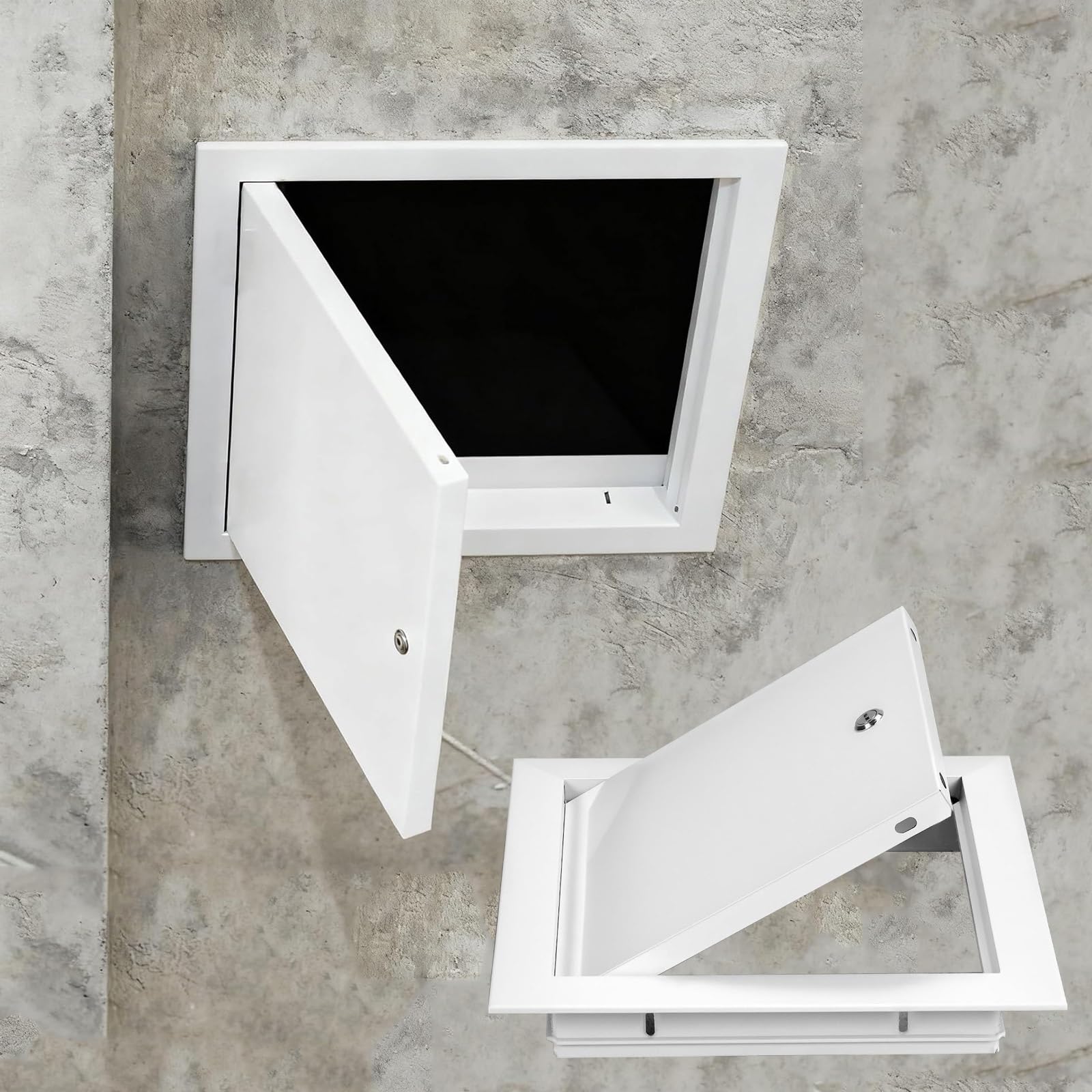 Qhknuyoax One Color Inspection Hatch Revision Door, Lockable Drywall Access Panel For Ceiling Wall Concealed Electrical Plumbing 150-500Mm(150X150mm)