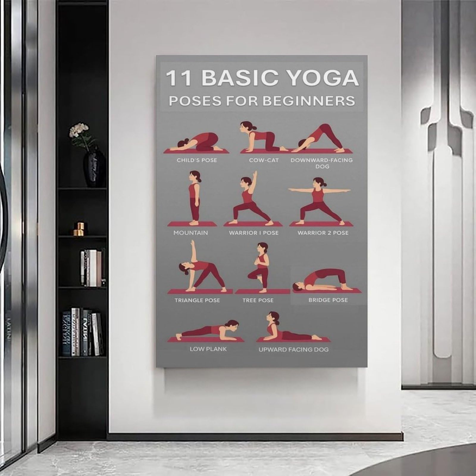 11 impresiones modernas en lienzo básicas, pinturas decorativas para habitación de niños o niñas, murales para sala de estar y pinturas con motivos navideños 40 x 60 cm (40 x 60 cm)