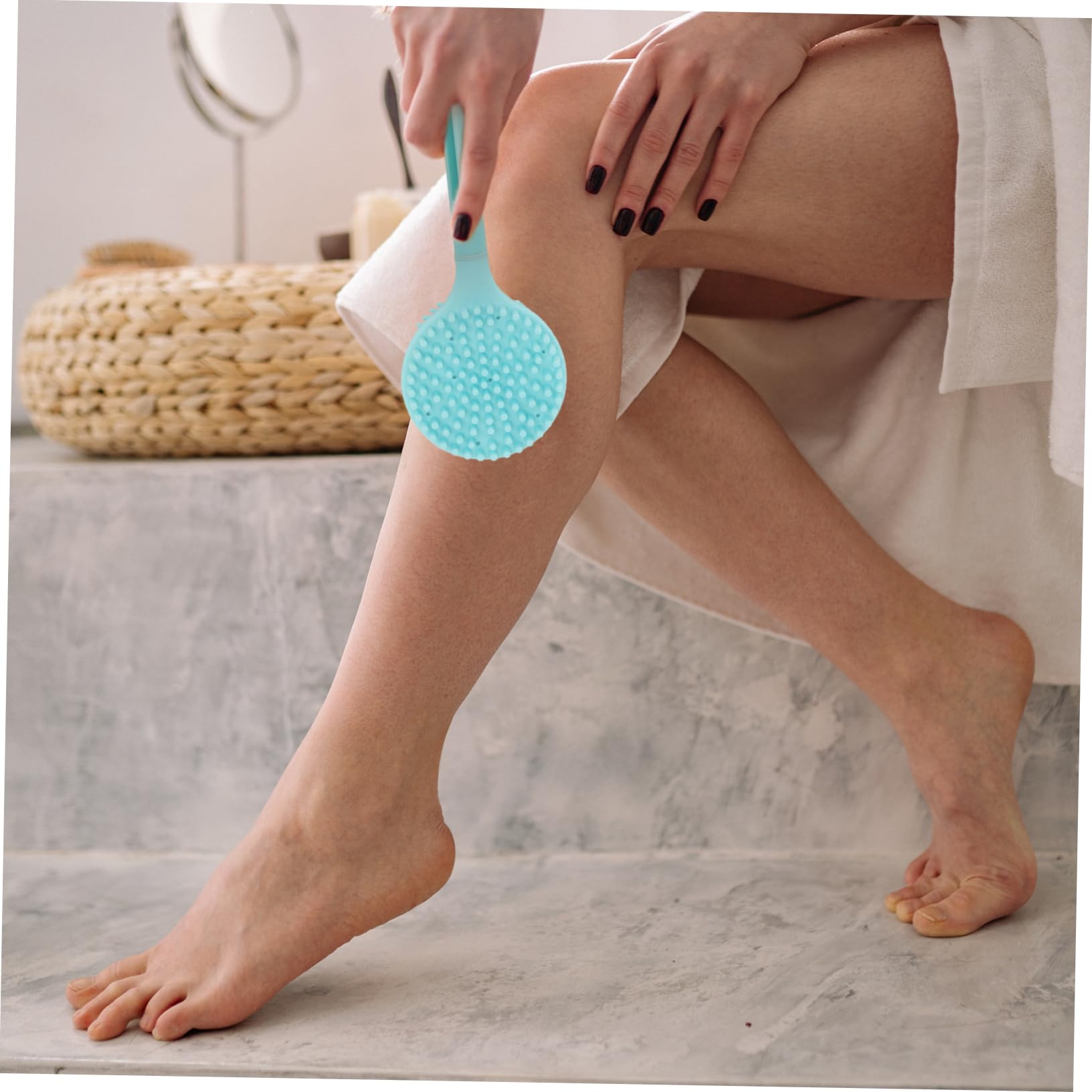3 Piezas cepillo de baño depurador de silicona cepillo para el cuerpo de la piel esponja baño esponja de baño cepillo de cuerpo de baño herramienta de limpieza limpio