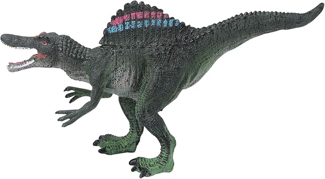 Amazon Nuobesty スピノサウルス恐竜ジュラ紀のおもちゃプラスチック恐竜のおもちゃ置物恐竜フィギュア置物像収集品動物党は供給を支持します ぬりえ おもちゃ