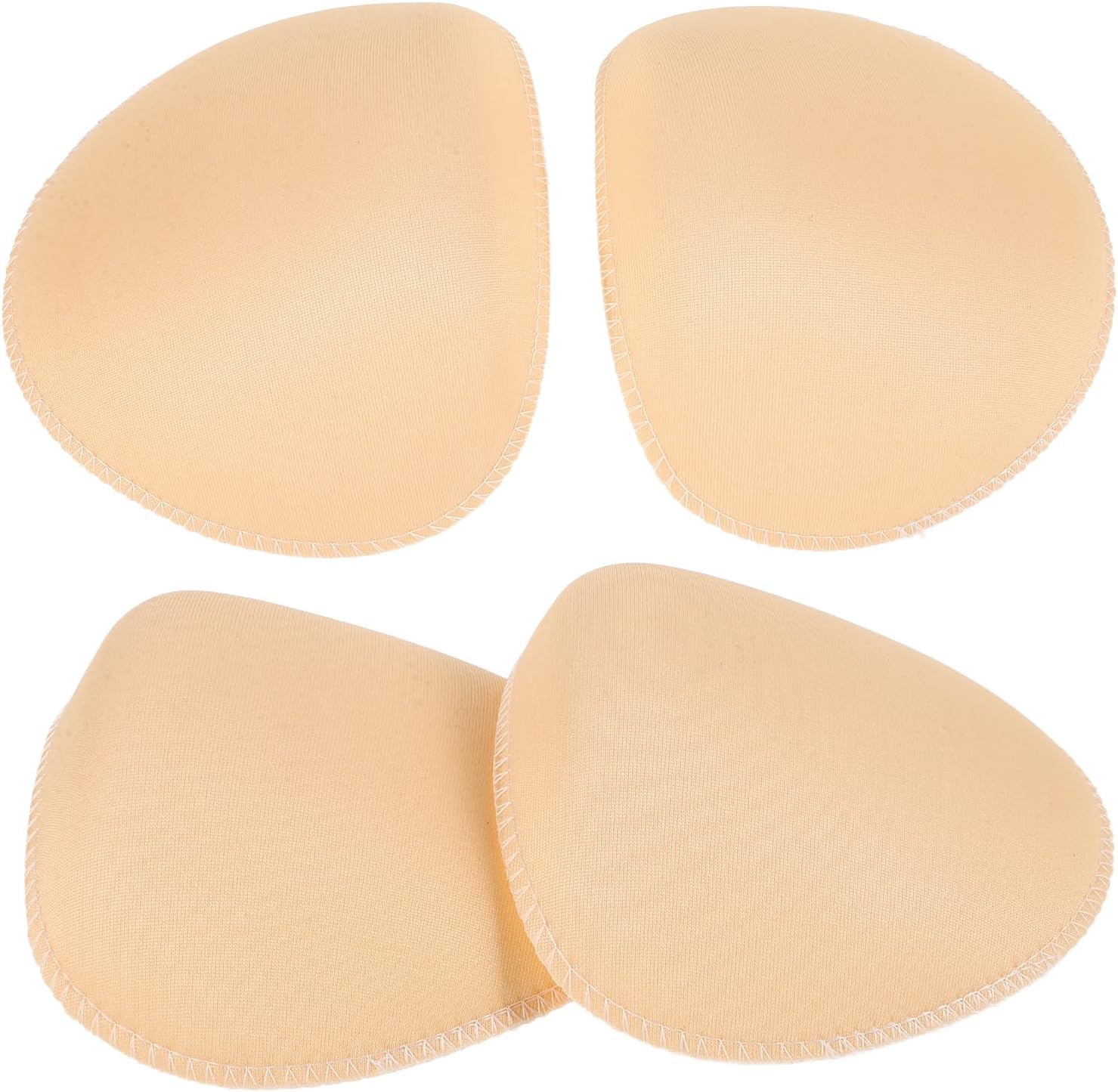 VALICLUD Sponge Shoulder Pads for Women Self-Adhesive Covered Set-in Shoulder Cushions for Blazer Coat Jacket Clothes Sewing Accessories 4.72X4.33X1.18 Inch Non-Slip Enhancer