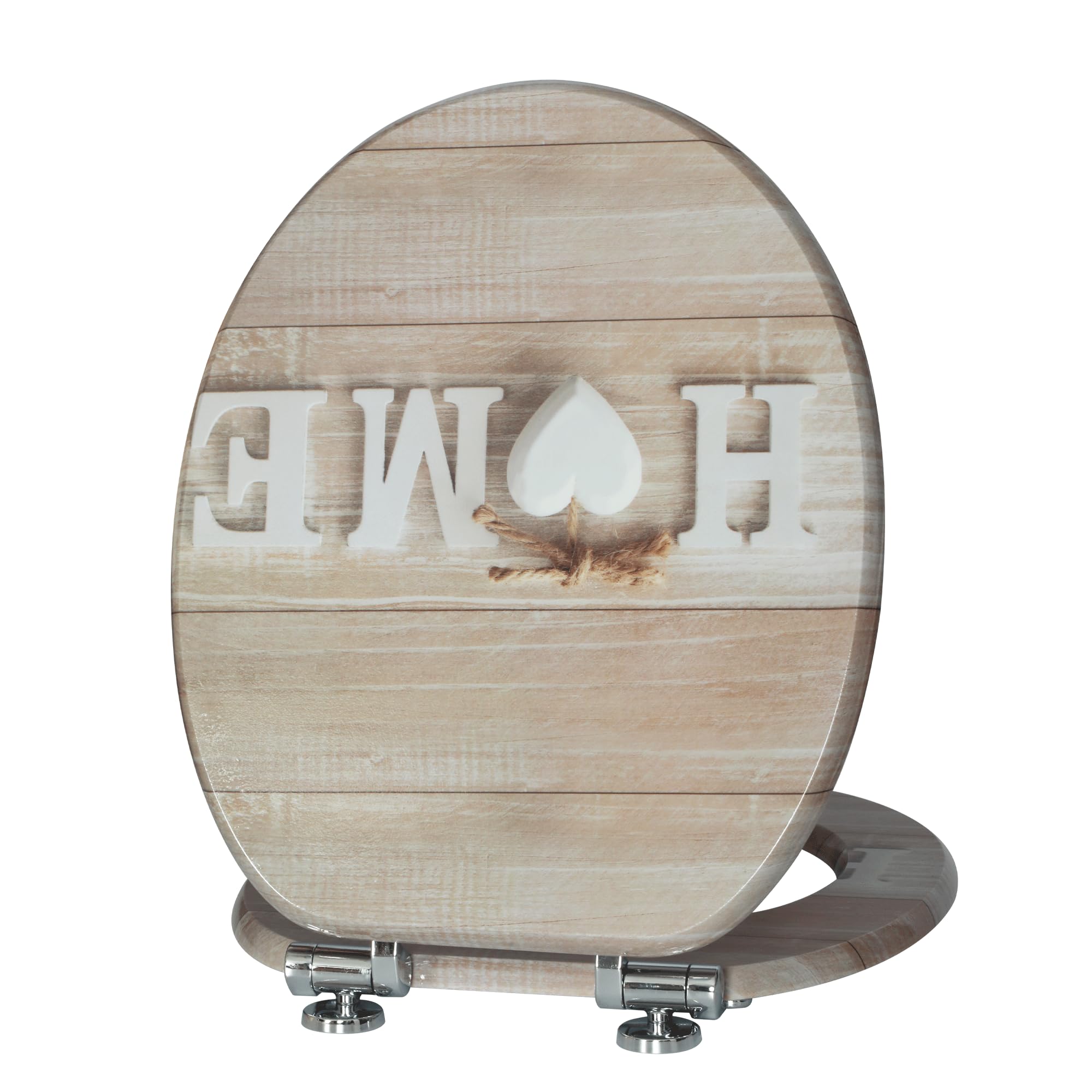 SINOBATH,Sedile WC - Copriwater Universale di alta qualità in legno, tanti motivi colorati, seduta comoda, facile da montare con istruzioni di montaggio
