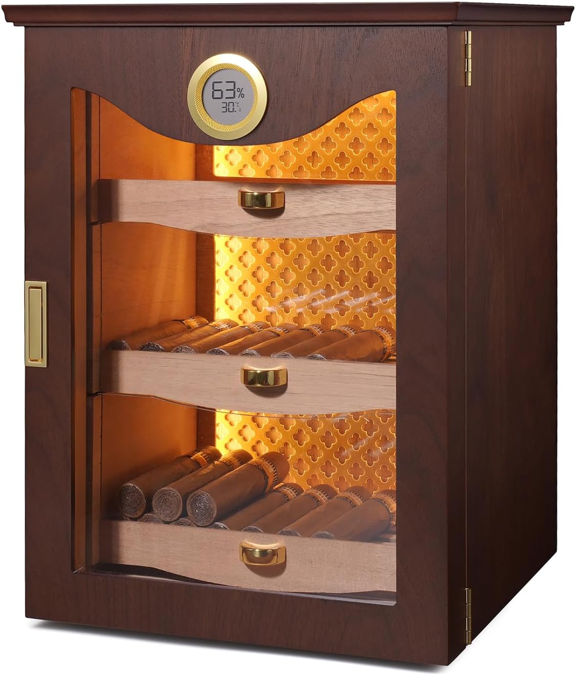 Amazon.com: Vastony LED Cigar Humidor Cabinet, Peruvian Spanish Cedar ...