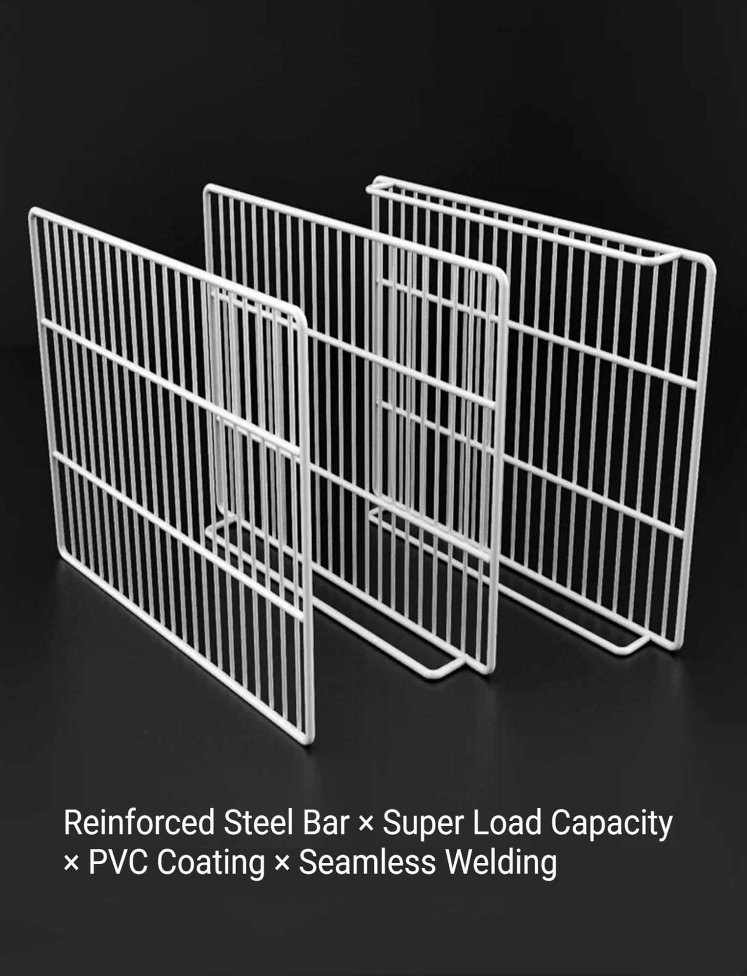 Organizador de estantes for congelador, estante divisor, rejilla de alambre | For accesorio de almacenamiento en refrigerador vertical y arcón.(110x42cm(43.3x16.5"))