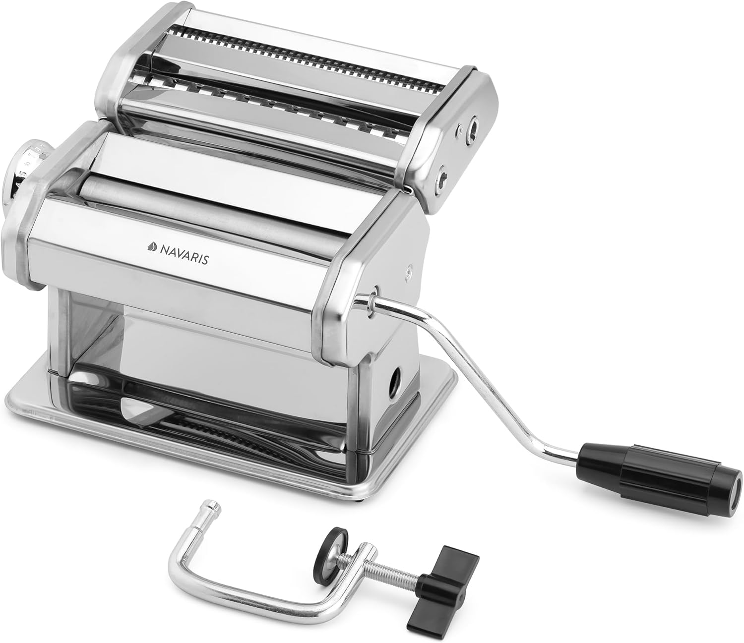Navaris Pasta Maker Manual Pasta Machine Stainless