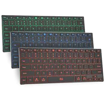 Amazon.com: Rii Bluetooth Keyboard X9,RGB Wireless Keyboard