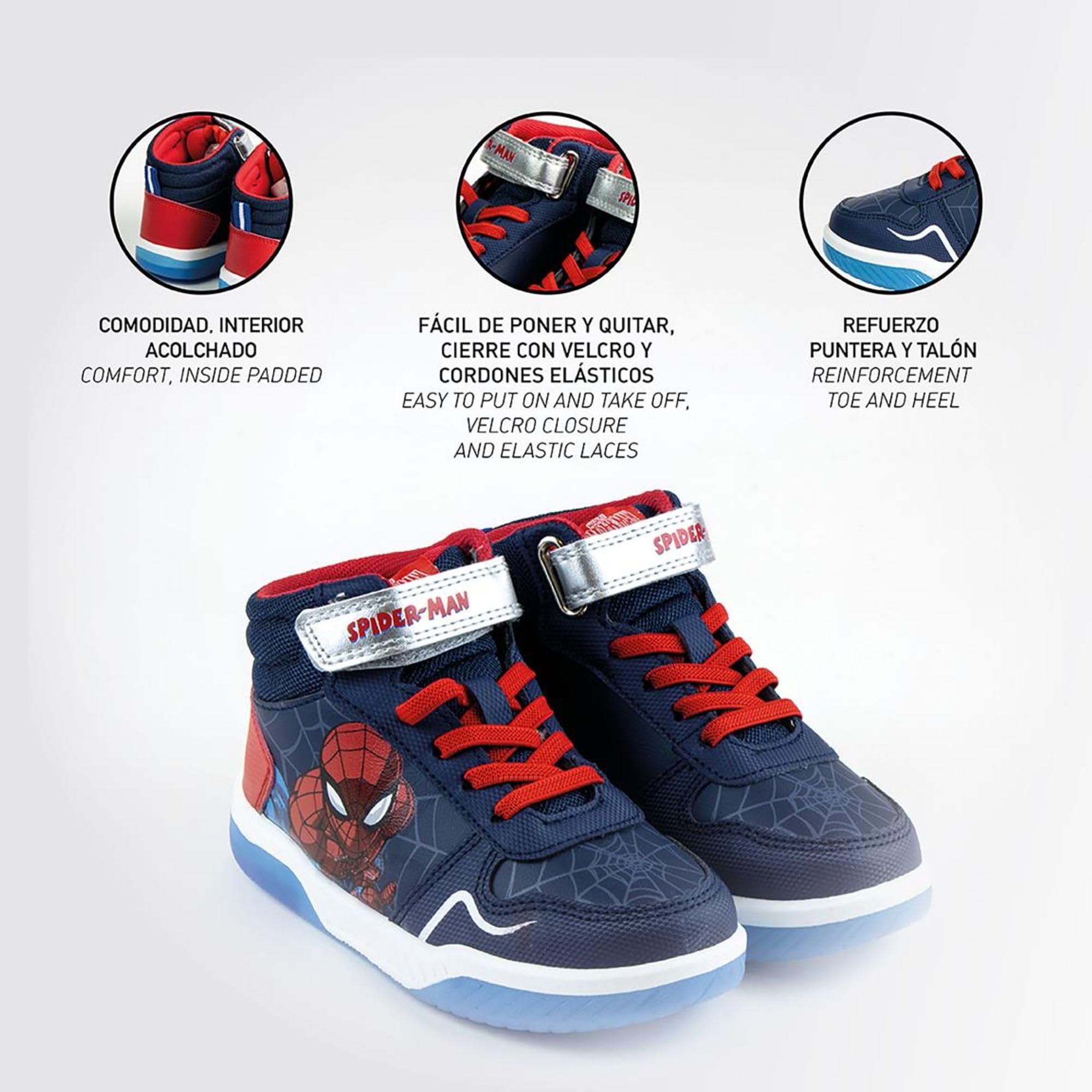 CERDÁ Life'S Little Moments Deportiva Suela PVC con Luces Spiderman Zapatillas DeportivasNiños