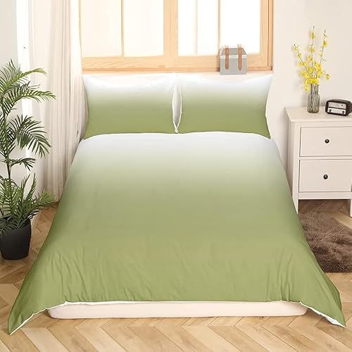 Miniatura 3 de Erosebridal Juego de funda de edredón de color gris y negro degradado, tamaño King, color gris y blanco, juego de ropa de cama con degradado de arte