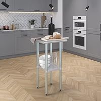 Vista 399 de Mesa de trabajo de acero inoxidable, mesa de metal