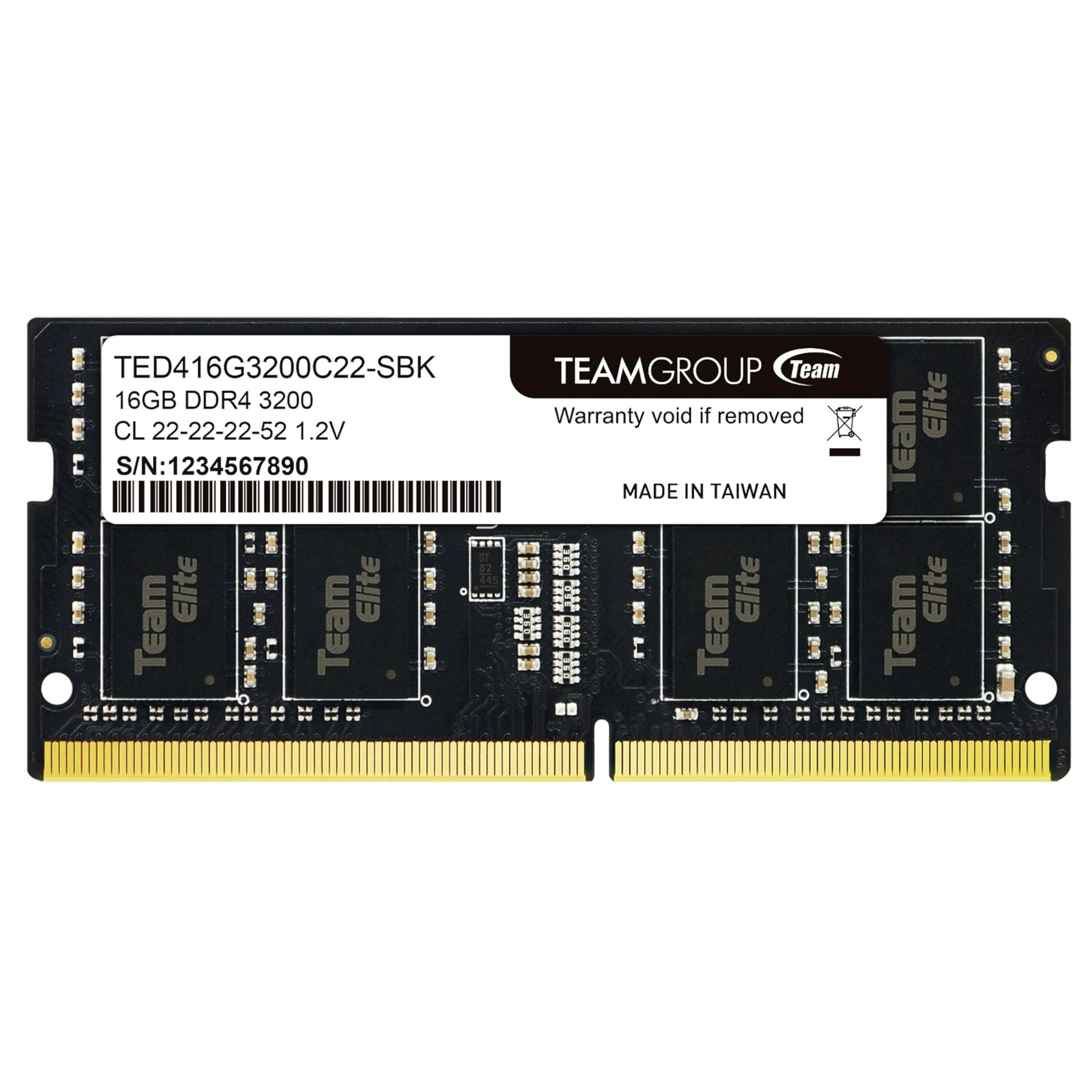 TEAM 16GB DDR4ノートパソコンメモリ TEAMGROUP ノートPC用メモリ DDR4 3200MHz 16GB SODIMM