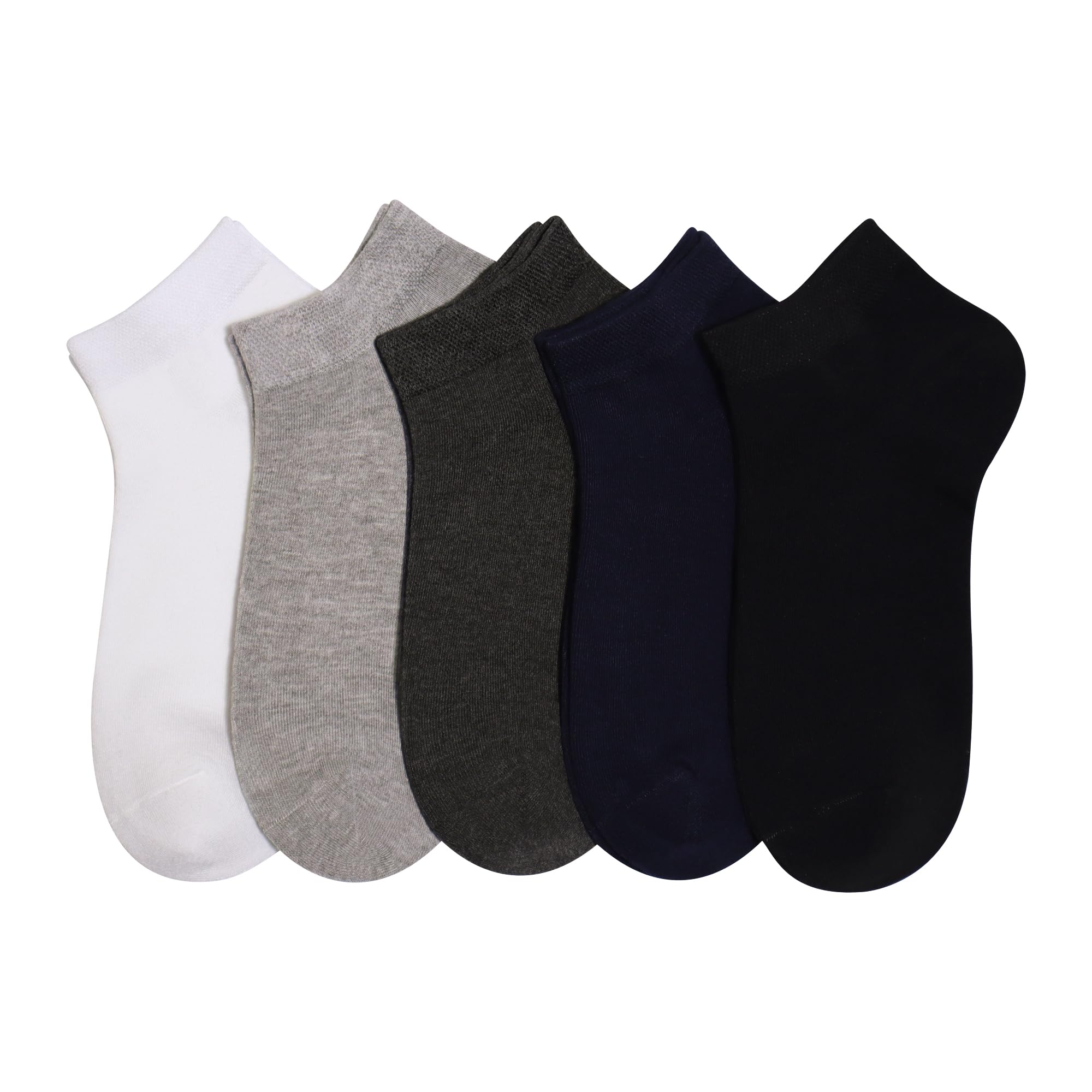 SERISIMPLE Women Viscose Bamboo Ankle Socks Low Cut Thin Sock Lightweight Pastal Color Soft Sock 5 Pairs