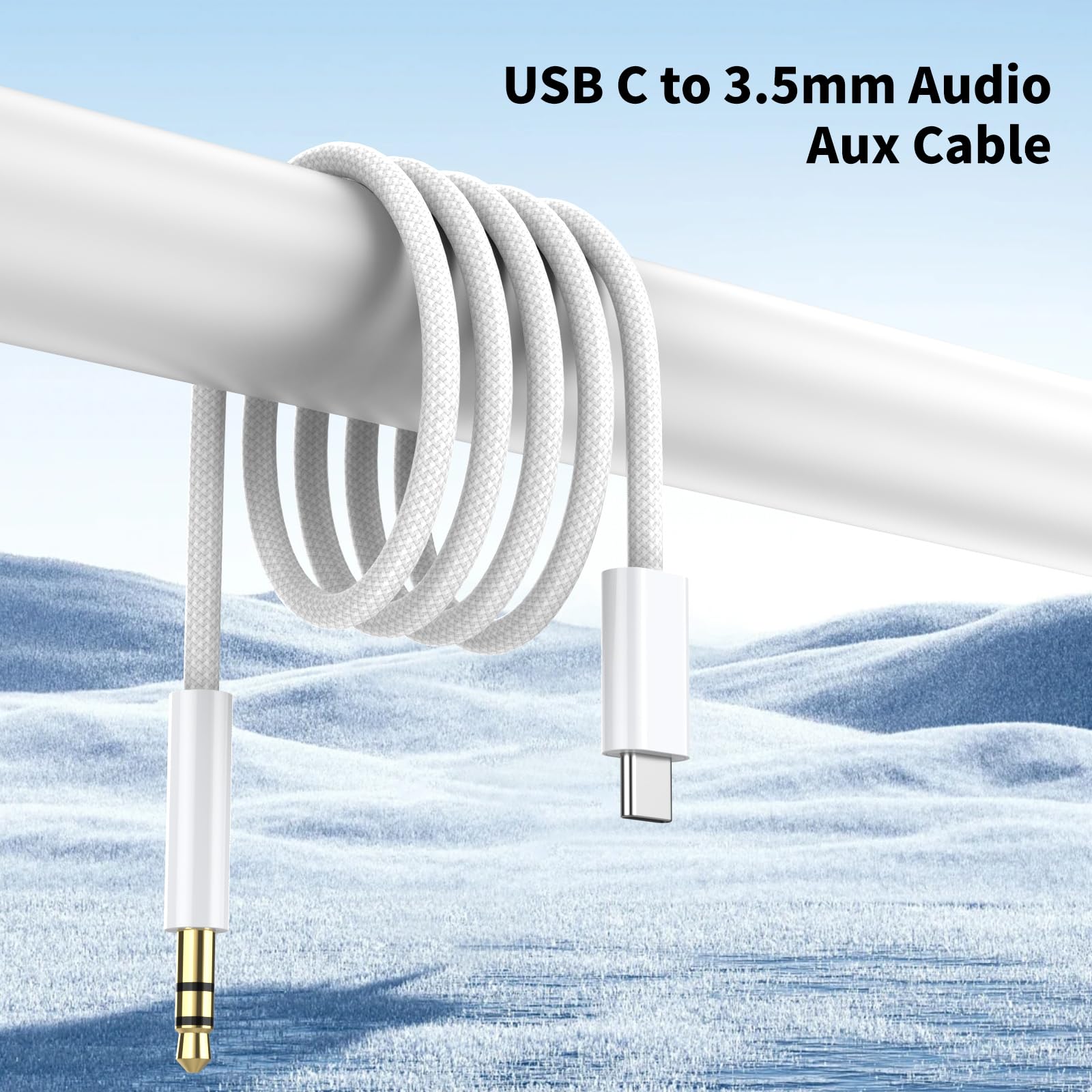 Fidioto Lot de 2 câbles USB C vers prise auxiliaire 3,5 mm (1 m) de type C vers 3,5 mm pour casque auxiliaire de voiture compatible avec téléphone 15/15Plus/Pro/Pro Max, Galaxy S23 Ultra iPad Pro Air