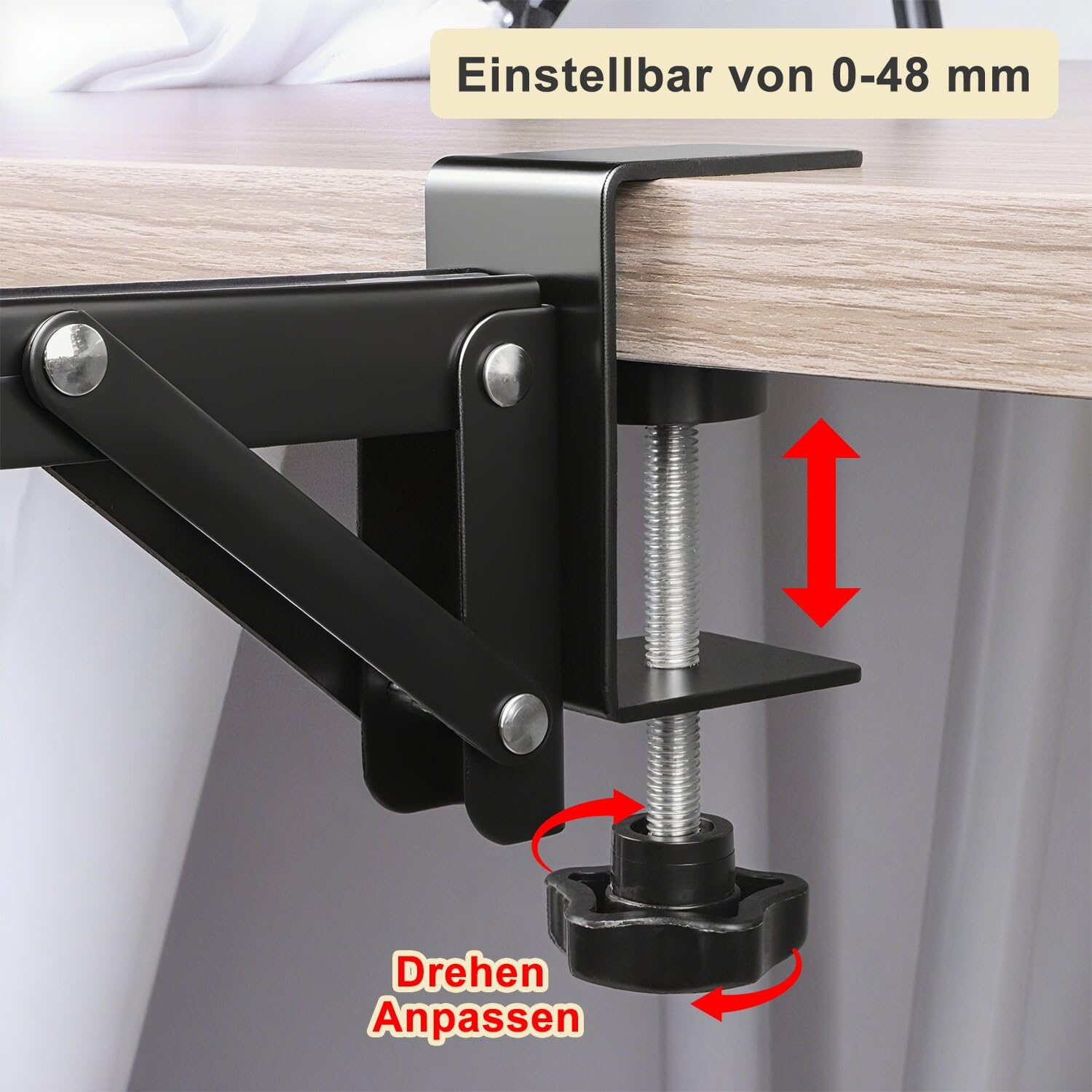 GYWHOOFT Support de plateau d'extension de 2 pièces de clavier pliable - entretoise coulissante, pour plateau clavier support, extensible pliable pour bureau et table de bureau GYWHOOFT Support de plateau d'extension de 2 pièces de clavier pliable - entretoise coulissante, pour plateau clavier support, extensible pliable pour bureau et table de bureau