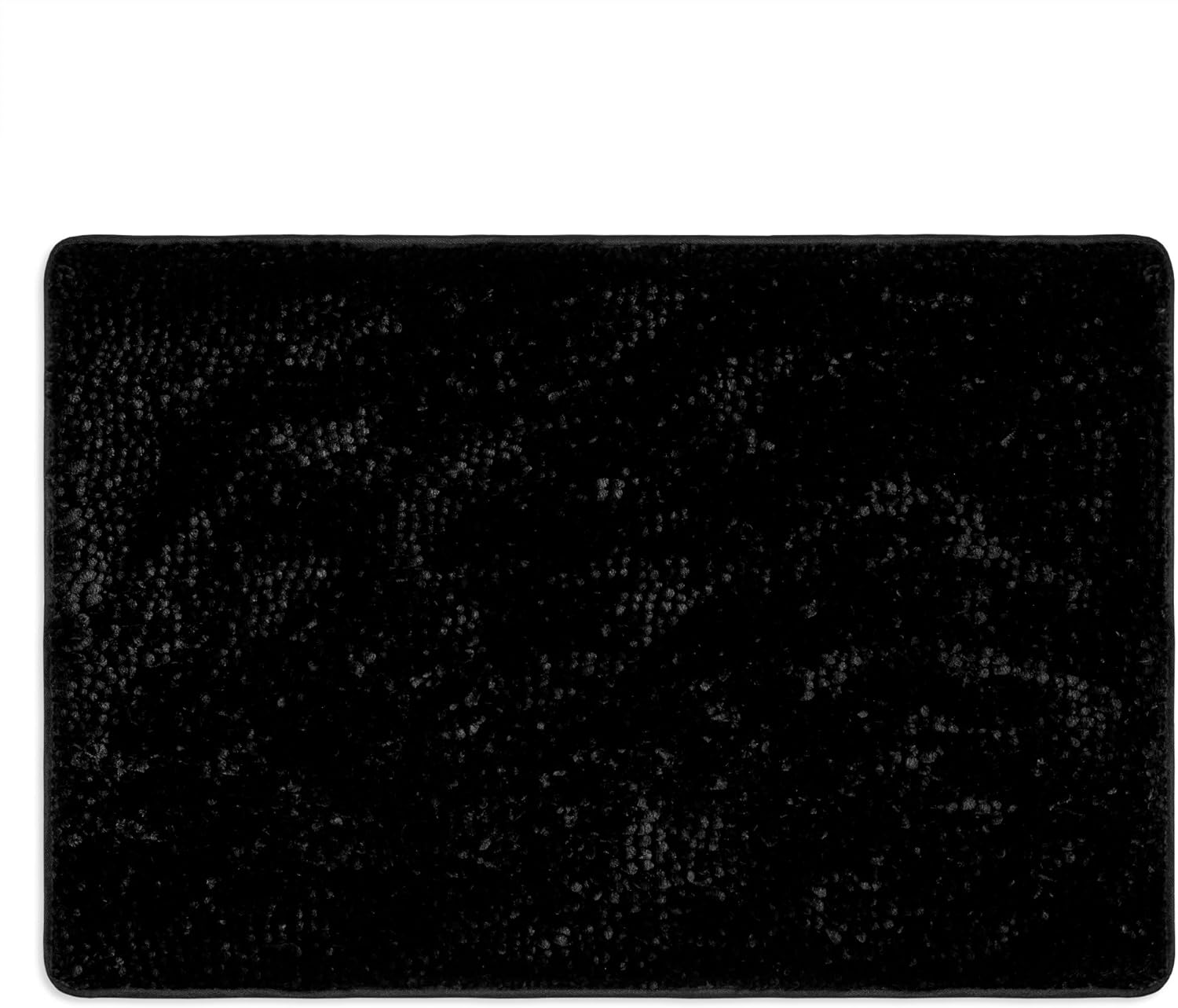 Home Dynamix Bali Breeze Machine Washable Bath Mat, Black