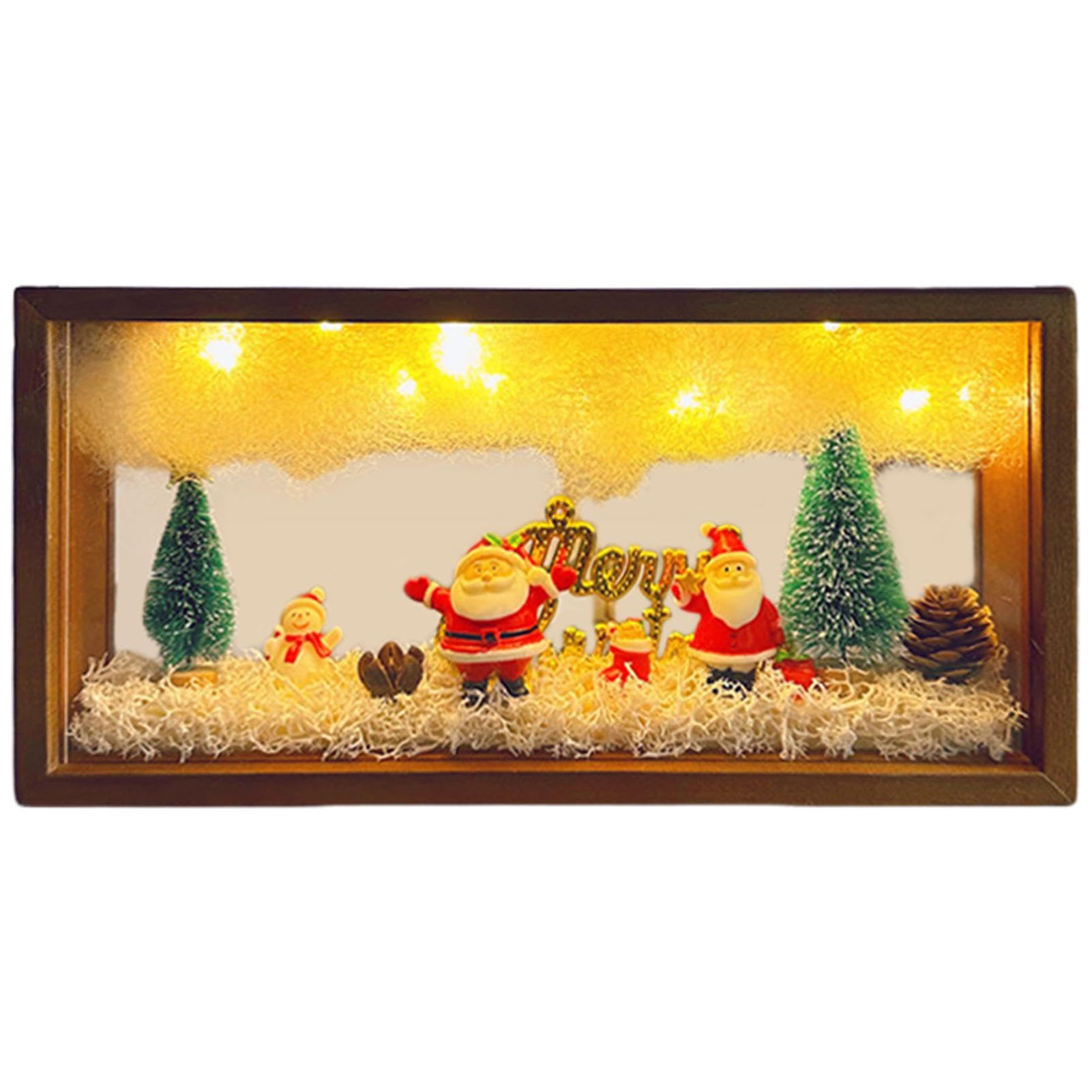 Veilleuse de Noël réglable en luminosité pour une déco de table hivernale cocooning