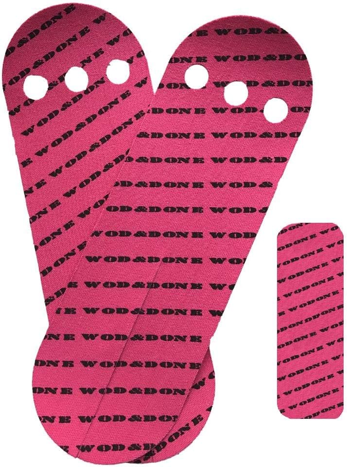 WOD and Done Grips and Hook Grip Bundle - 10-20 Grips / 12-24 Hook - Self Adhesive - Skin Tight - Chalk and Sweat Friendly
