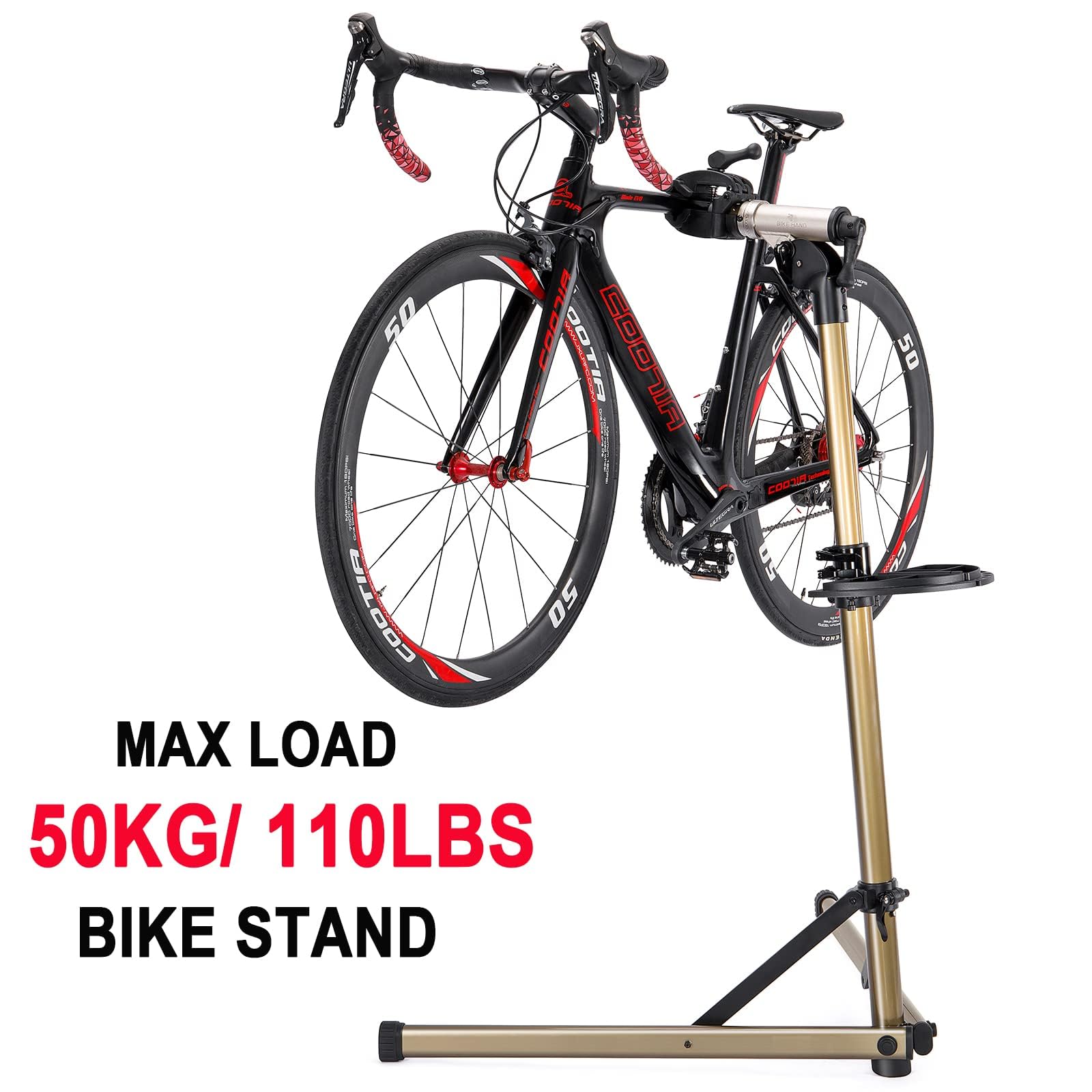 BIKE HAND Fahrradmontageständer – Aluminium-Wartungsständer, tragbar (Tragfähigkeit: 50 kg)