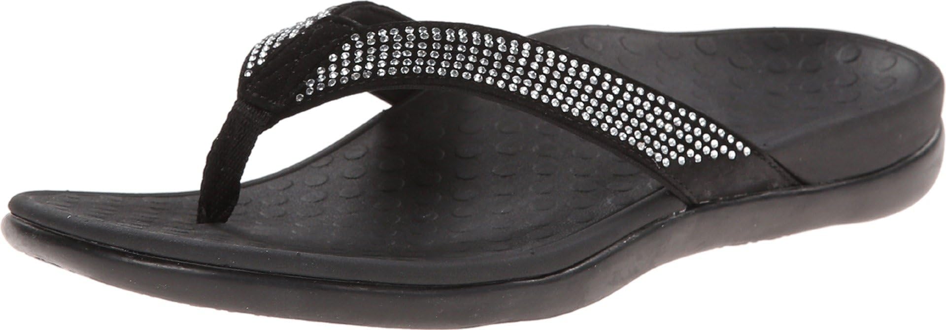 VionicTide Rhinestones Toe-Post Sandal Womens 10000260-NVY
