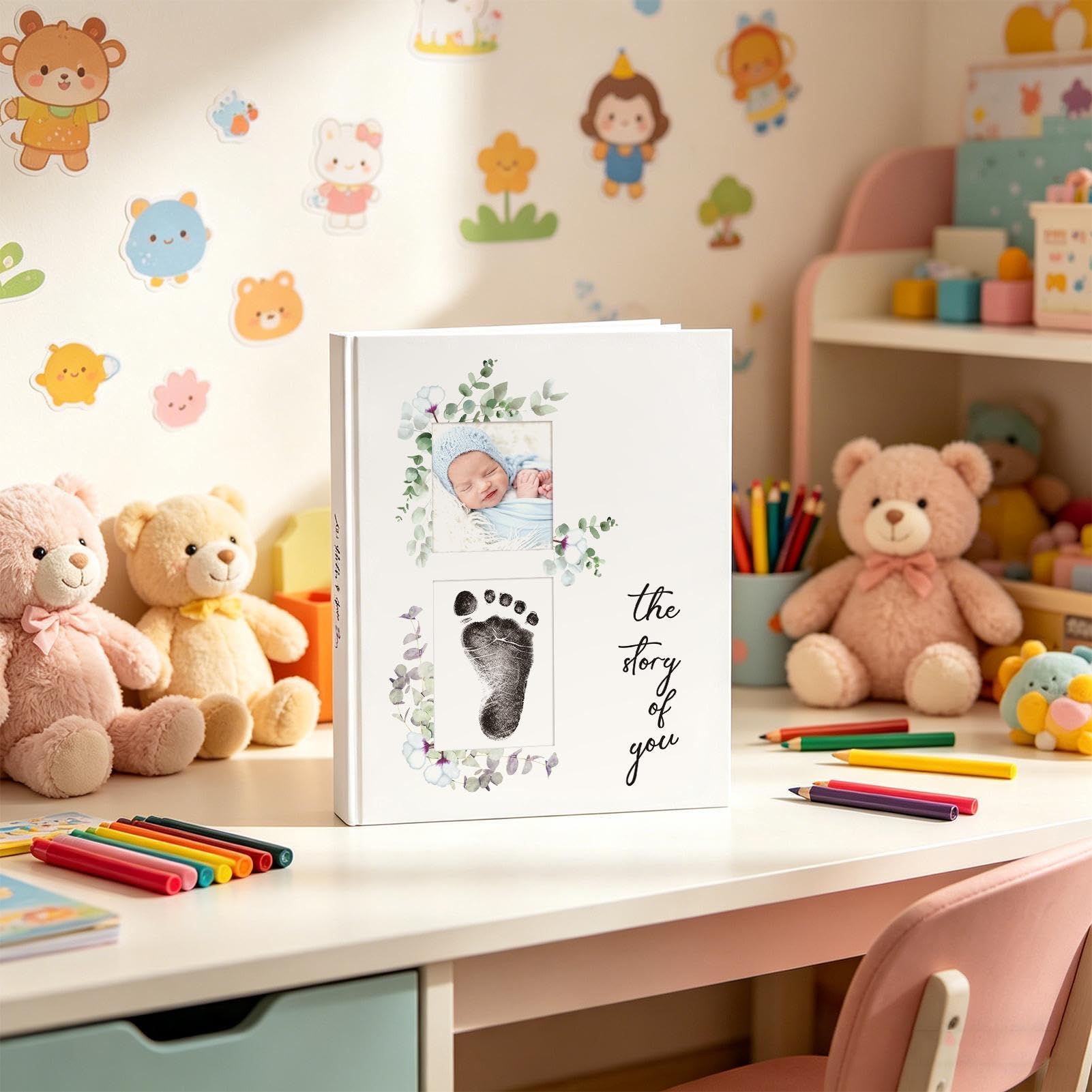 Libro dei Ricordi per Bambini Ricordo Di Gravidanza E Decorazione Per La