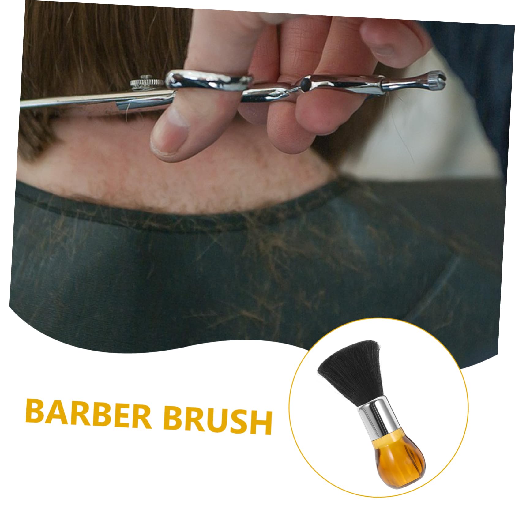 Gogogmee Hair Brush for Men Barber Neck Duster Duster Brush for Hair Soft Fiber Tool