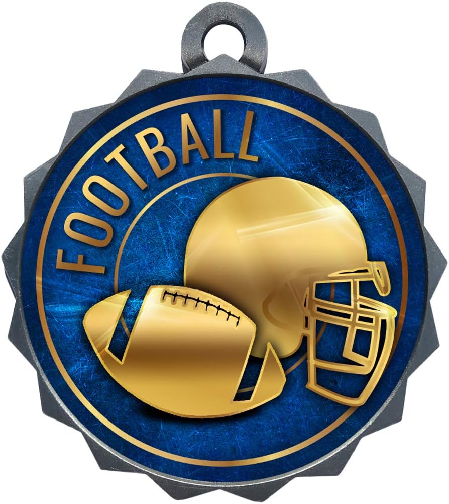 Express Medals 1 to 50 Packs Silver Football Medals Trophy Award with Neck Ribbon Medal Trophies Awards Gifts Prize