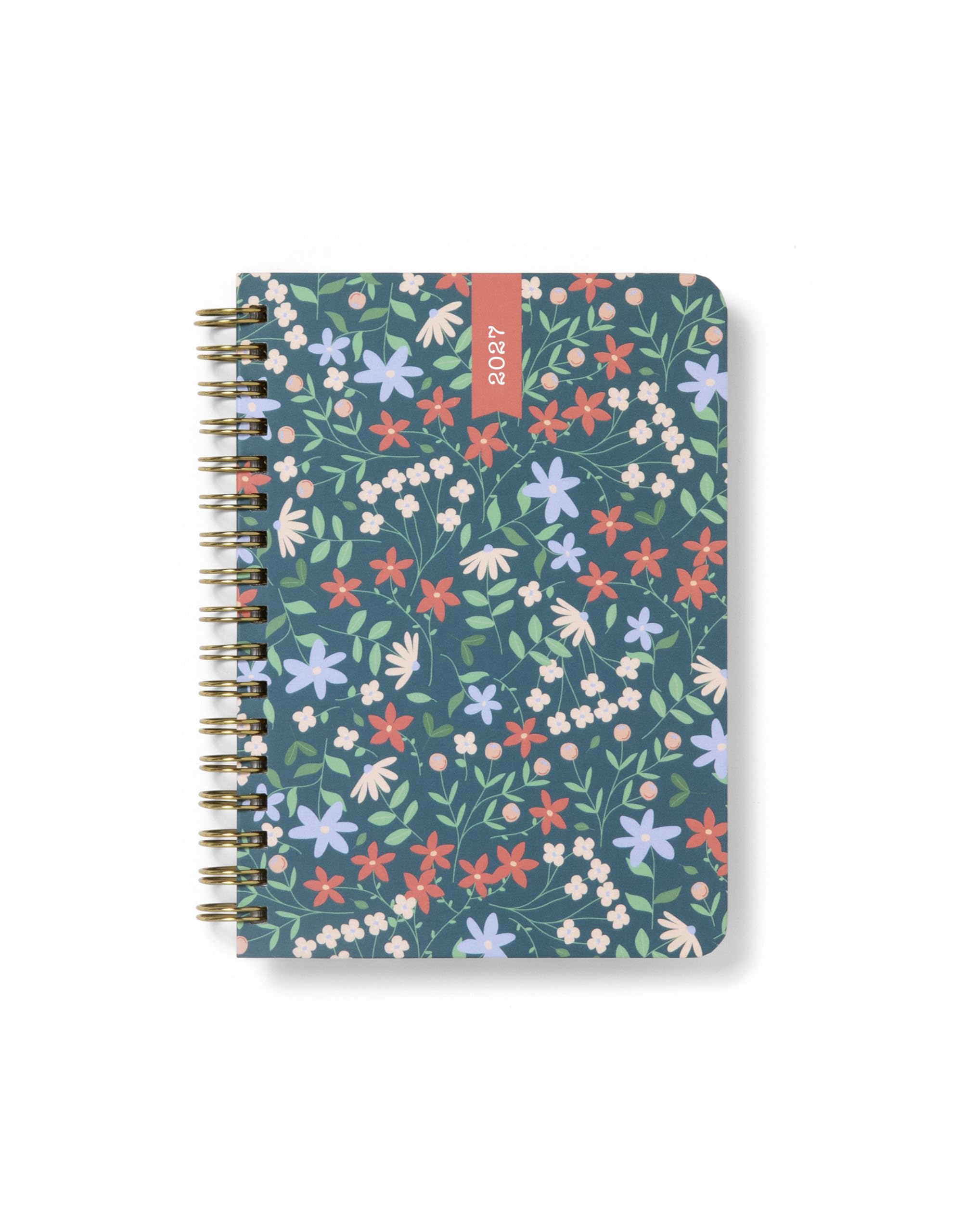 Letts of London Spring Valley A6 week to view 2027 diary - Green 27-082379