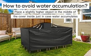 Copertura Tavolo Giardino 600D Oxford - Impermeabile E Anti-UV 120x100x100cm