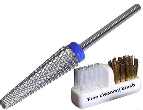 VGE BON Brocas de uñas súper largas 5 en 1, tecnología de uñas, esenciales para uñas para técnicos de uñas, brocas de lijado para taladro de uñas,