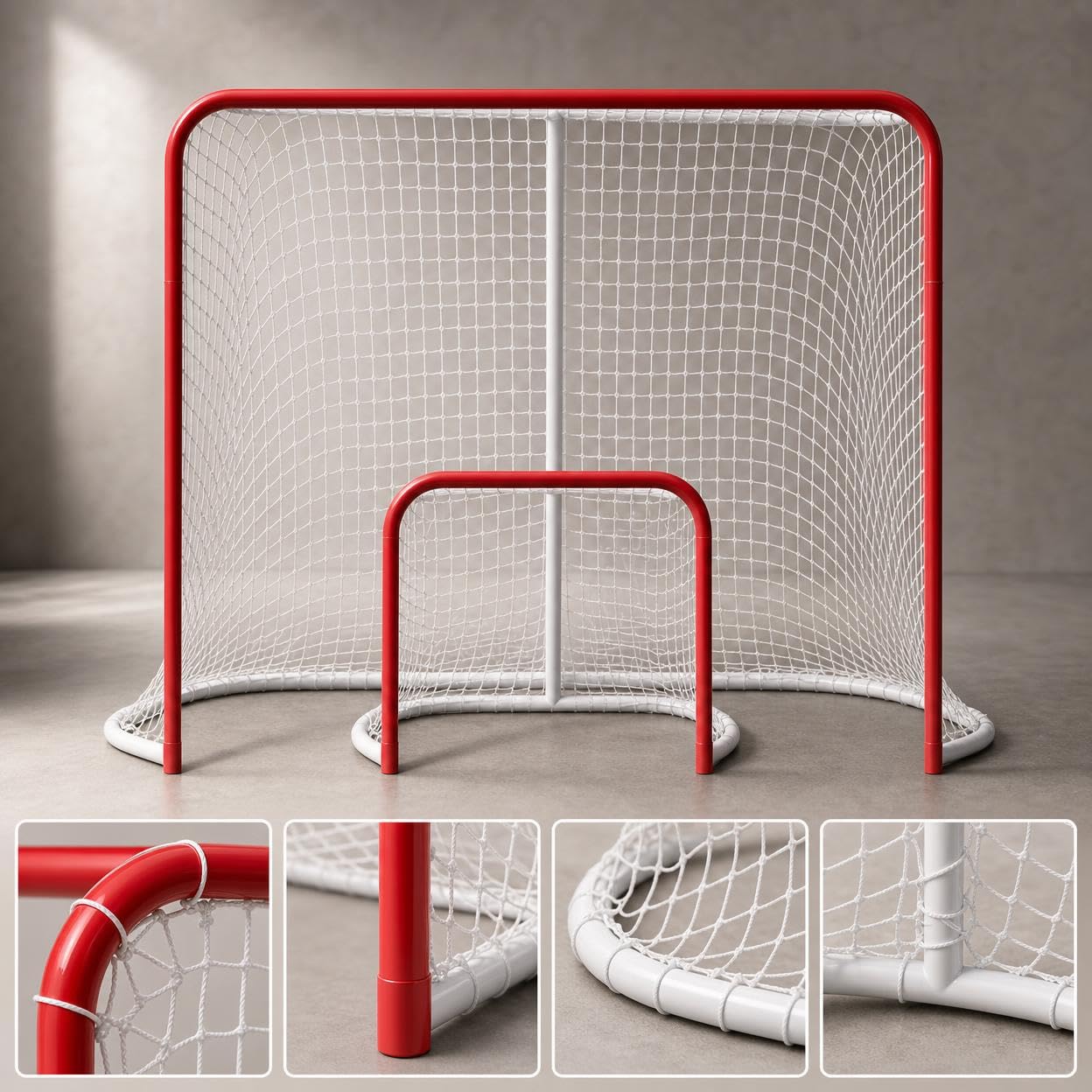 Portería Hockey sobre Hielo Metal para Niños y Jóvenes - para | para Exteriores