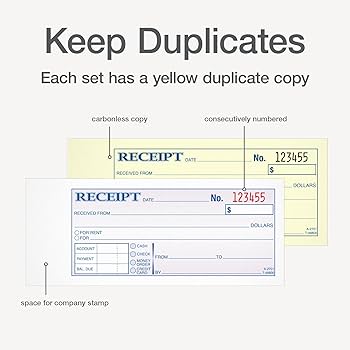 Amazon | adams Receipt Book レシートブック6631【アメリカ
