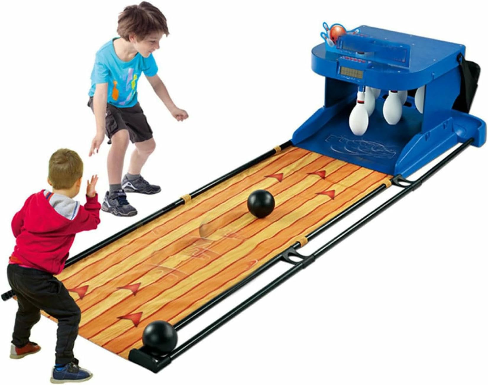 Juego Electrónico De Bolos De Bolos, Consola De Juegos De Deportes De Bolos De Bolos Cubiertos, Niños De Bolos, Con Restablecimiento Automático/iluminación/efecto De Sonido De Simulación/marcador LED