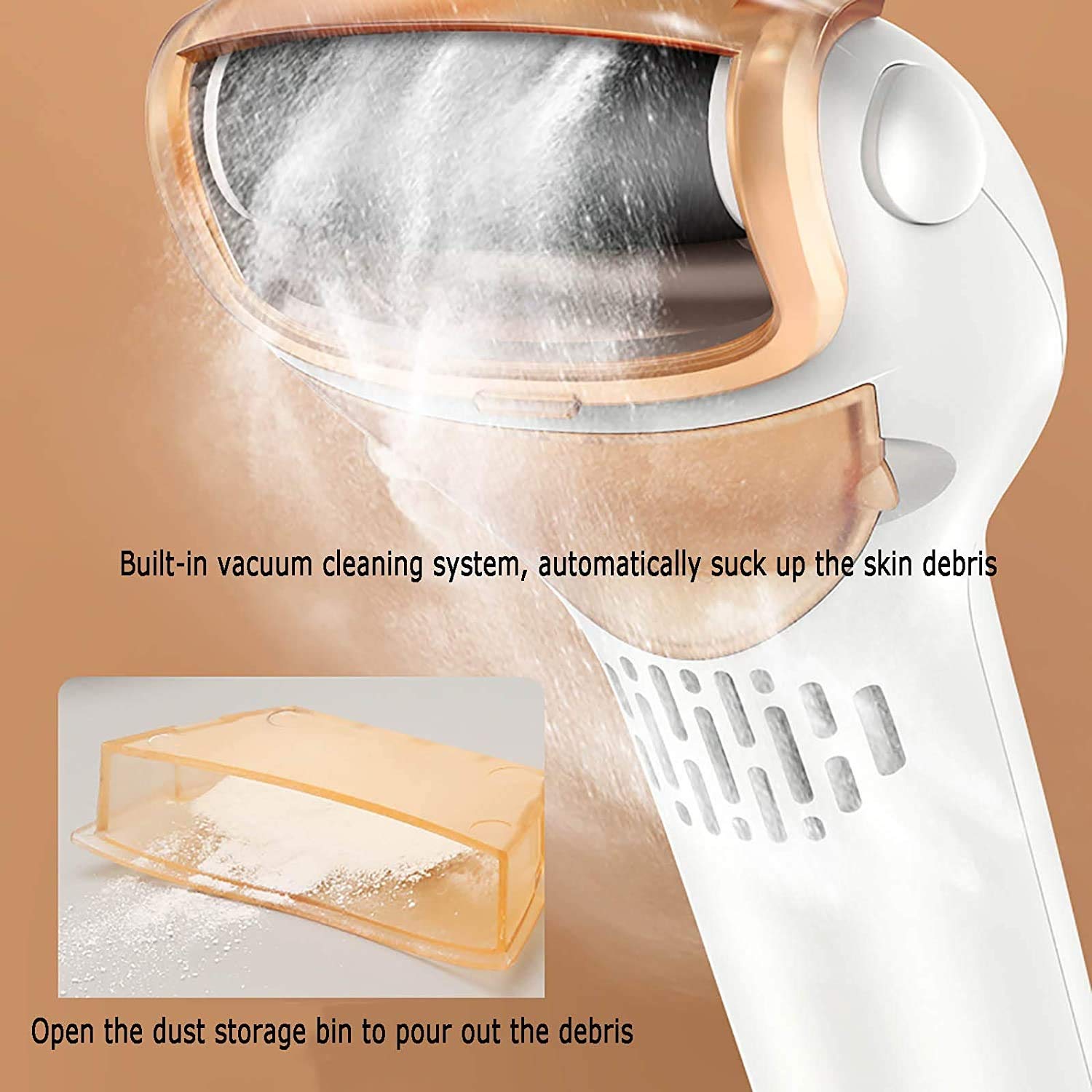 Removedor de callos eléctricos Scrubber, Absorber Donander, Pie File Skin Skin Remover Herramientas de pedicura para pies Electronic Callus Shaver Pedicure Kit para tacones agrietados y piel muer