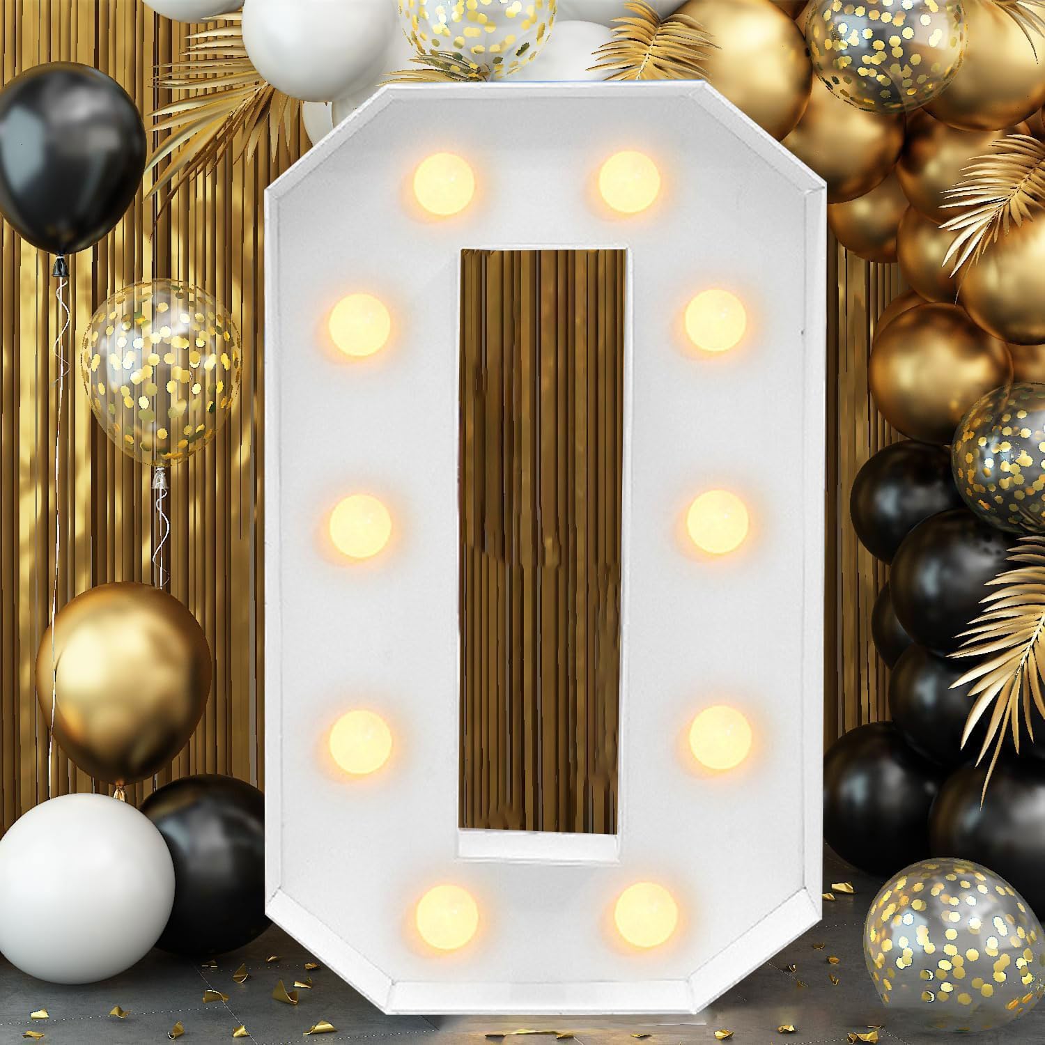 Número Luz Cálida 70cm Número 80 Iluminado Para Cumpleaños - Letrero LED Blanco Cálido 70cm, Decoración Fiesta Boda Evento Números Iluminados Boda Baby Shower