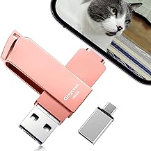 No App Required, Instant Insertion Instantly, USB Memory, 256 gb, USB 3.0 for Phones, USB Memory, External Memory, Phone Photo Storage, Organization, USB Phone, Photo Backup, Phone Compatible, USB