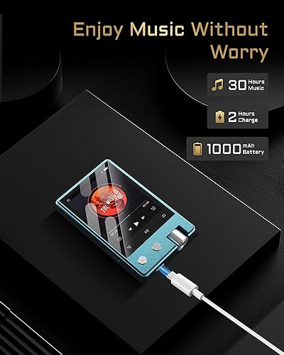 Miniatura 6 de Reproductor MP3 PECUS de 64 GB con Bluetooth, HiFi sin pérdidas DSDFLAC reproductor de música de audio digital portátil, compatible con Flac
