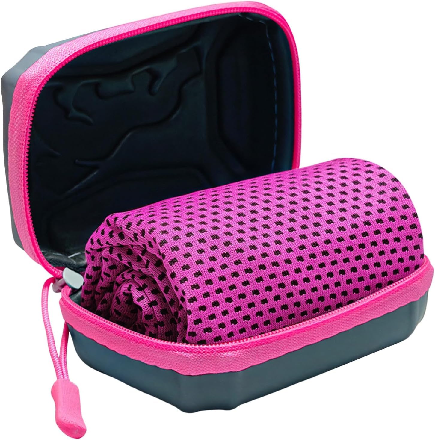Cooling Towels,30x80 cm Breathable Instant Quick Drying Cool Towel,Microfibre Towel with Zip Storage Case,Cooling Neck Wrap For Men Women,Ice Towels For Gym Workout Running Yoga (Pink)