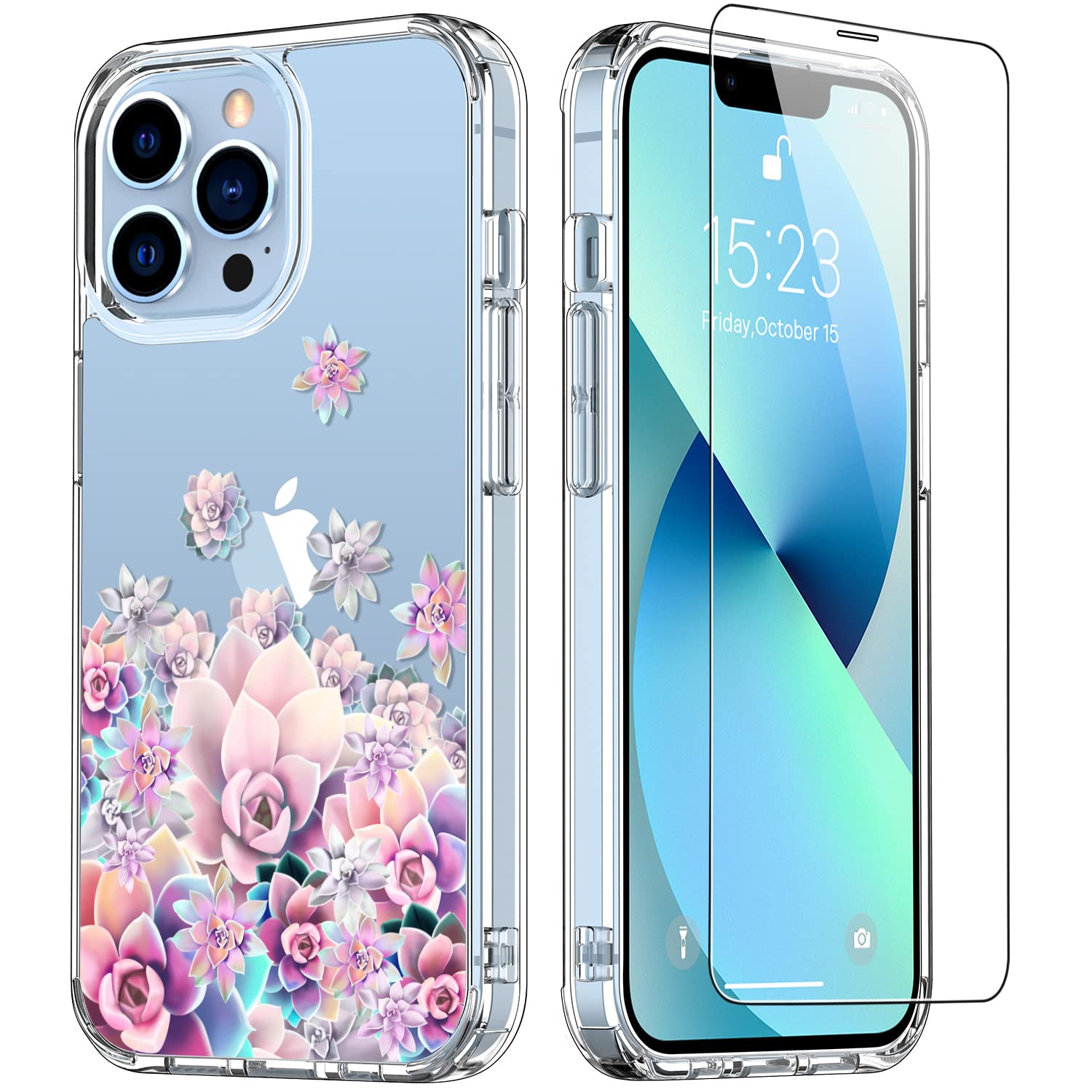 BOqarI Funda Para Teléfono Con Borde Ondulado, Bonito Diseño De Borde Rizado, Pequeño Estilo Fresco, Funda Transparente Para IPhone 15 14 13 12 11 Pro Max Mini XS XR 7 8