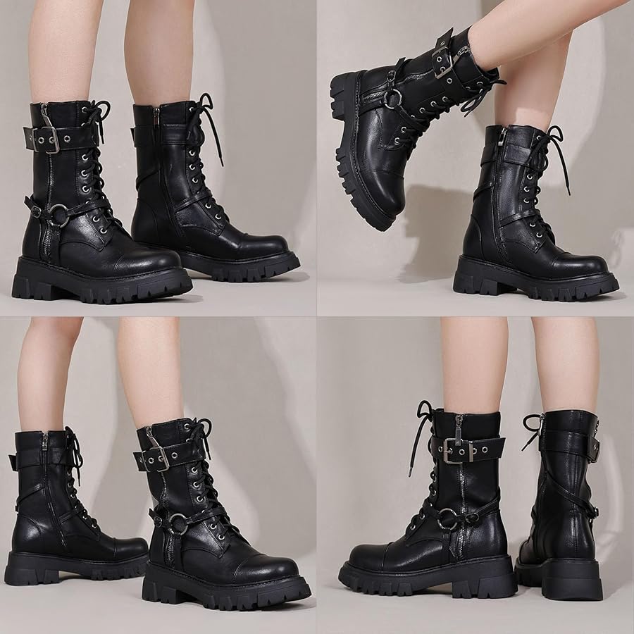 【m.l 2025.8.7】COS LEATHER BIKER BOOTS COS Leather Biker Boots | endource