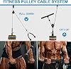 Sistema de polea de cable para gimnasio en casa, polea de nylon silenciosa con rotación de 360°, bloque de tracción desmontable, accesorio para jalón dorsal y levantamiento de pesas para entrenamiento de fuerza 7