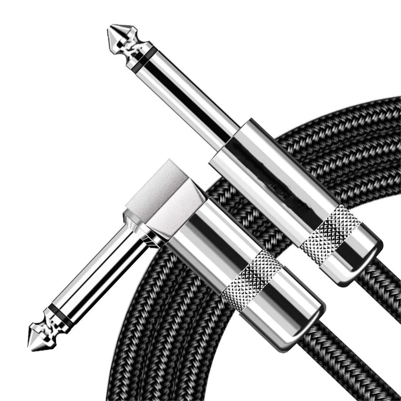 Kabel Do Gitary Pleciony Kabel Gitarowy Prosty Do Kąta Prostego Łatwy W Użyciu