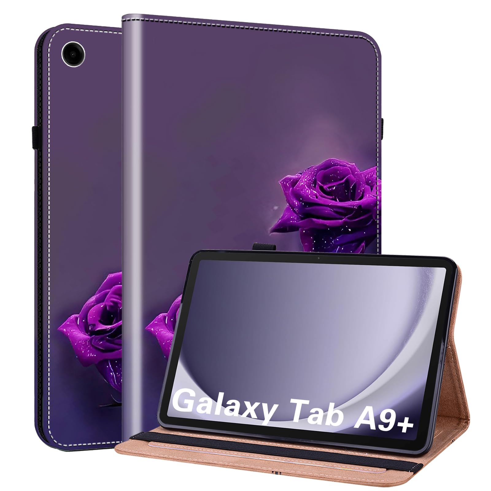 ALILANG Case for Samsung Galaxy Tab A11 Plus 2025 /A9 Plus 2023 11 inch, PU Leather Folio Cover with Multi-Angle Stand and Pen Holder for Galaxy Tab