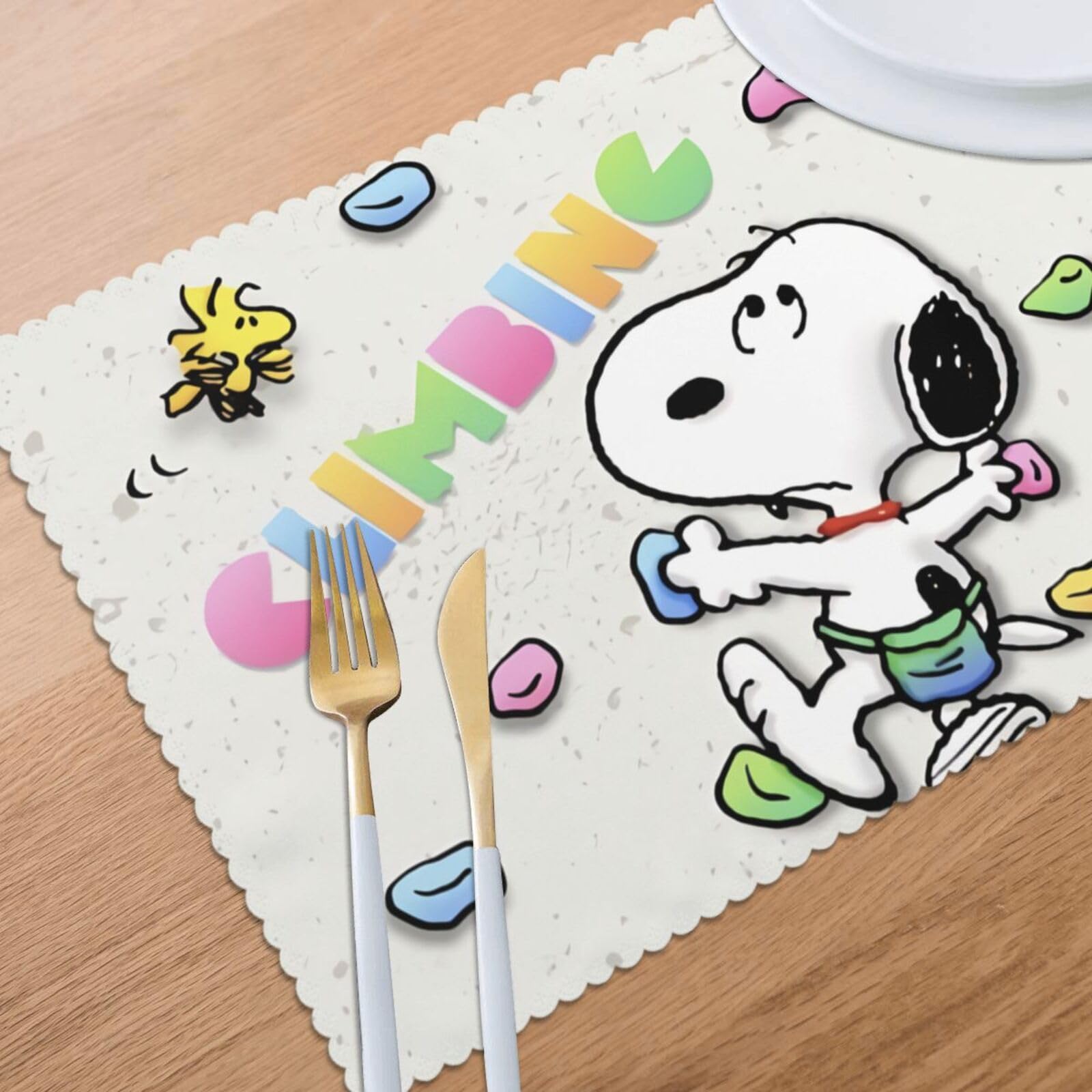 Amazon.co.jp: ランチョンマット スヌーピー Snoopy 給食 雰囲気アップ