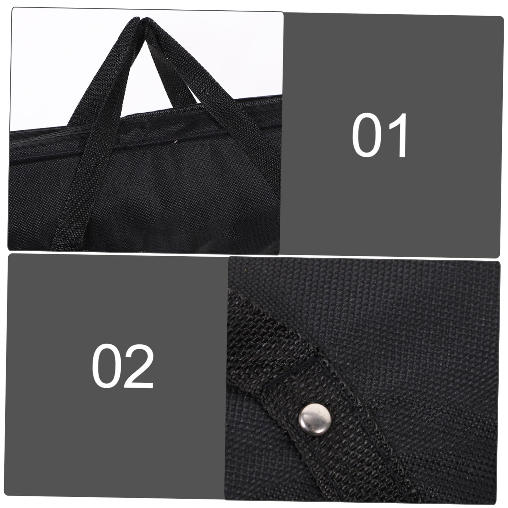 MAGICLULU Custodia Per Harmoniche Tasti Borsa Imbottita Porta Harmoniche Portatile Organizer Strumenti Musicali Nero