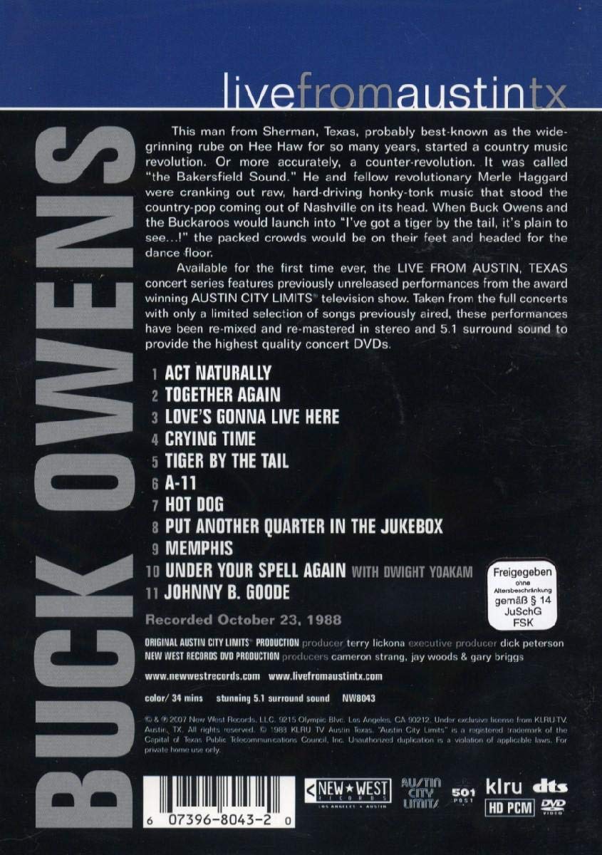 Buck Owens - Live From Austin,TX
