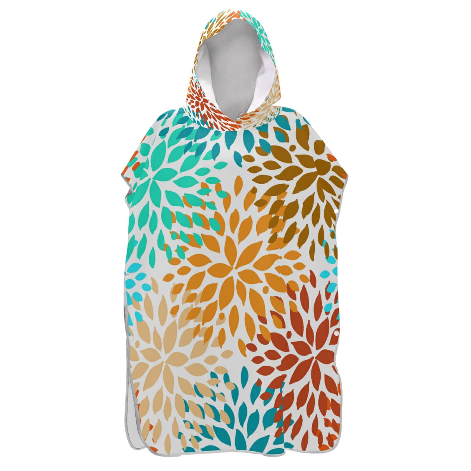 Surf-Poncho für Erwachsene, nahtlos, von Hand gezeichnet, für Frühling oder Sommer, mit Kapuze und Tasche, schnell trocknend, Mikrofaser-Handtuch für Badezimmer, Strand im Freien