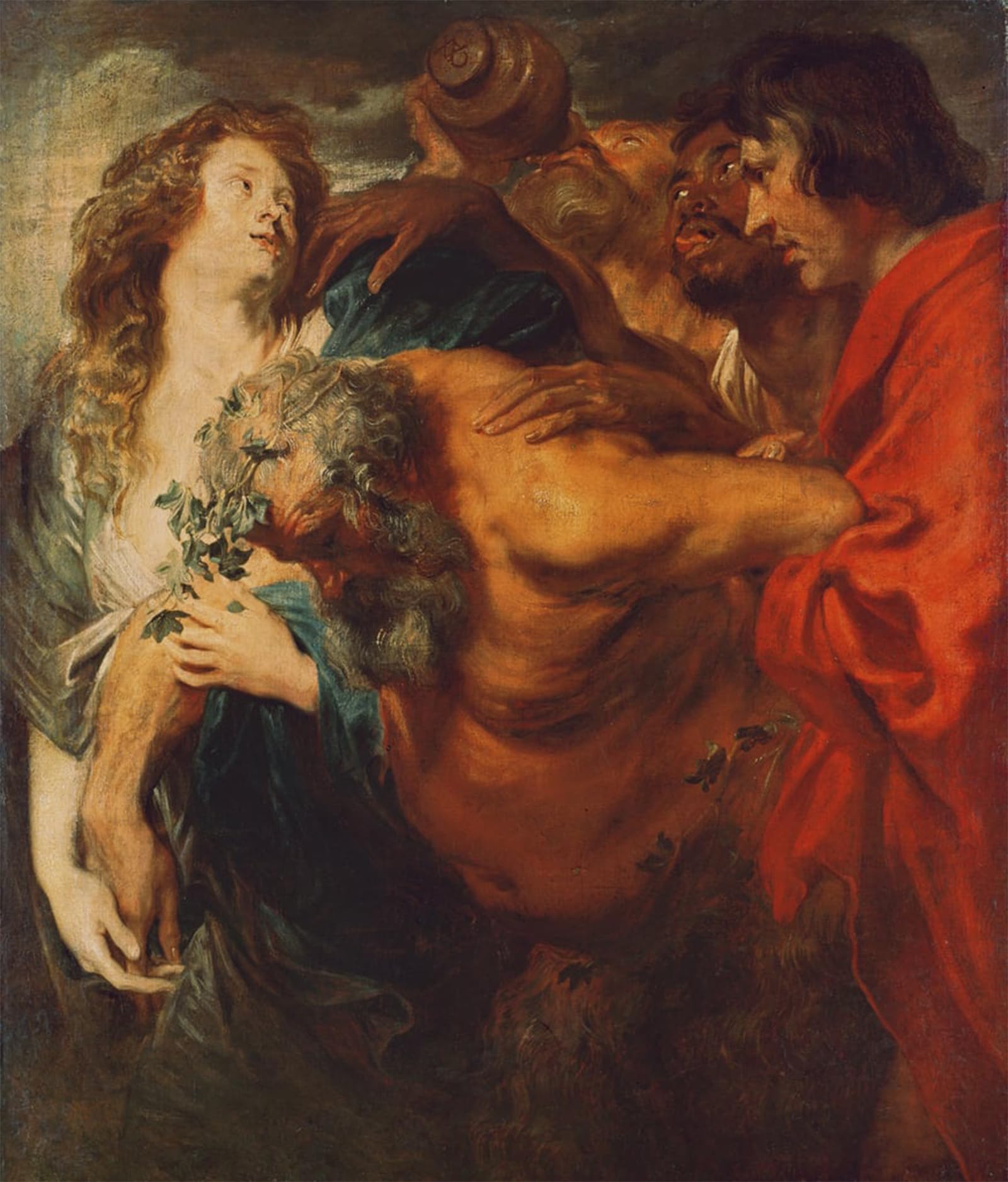 Lienzo Sileno ubriaco di Van Dyck de 60x90cm para decoración 5