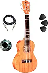 Ukulele Shelby Concert Su23m Mogno Fosco Eletrico