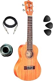 Ukulele Shelby Concert Su23m Mogno Fosco Eletrico