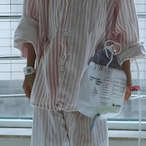 Miniatura 6 de Soporte para bolsa de catéter con cinturón, soporte para bolsa de drenaje de orina con correa ajustable, material impermeable (50.7 fl oz)