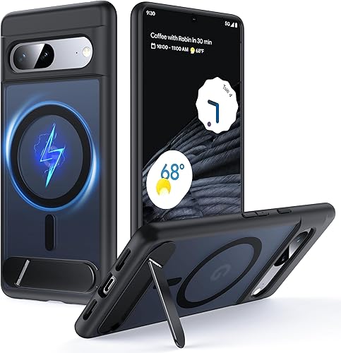 Miniatura 10 de FNDMIL Funda para Google Pixel 7 Pro, antihuellas, ajuste delgado, protección militar, con diseño de absorción de impactos a prueba de golpes